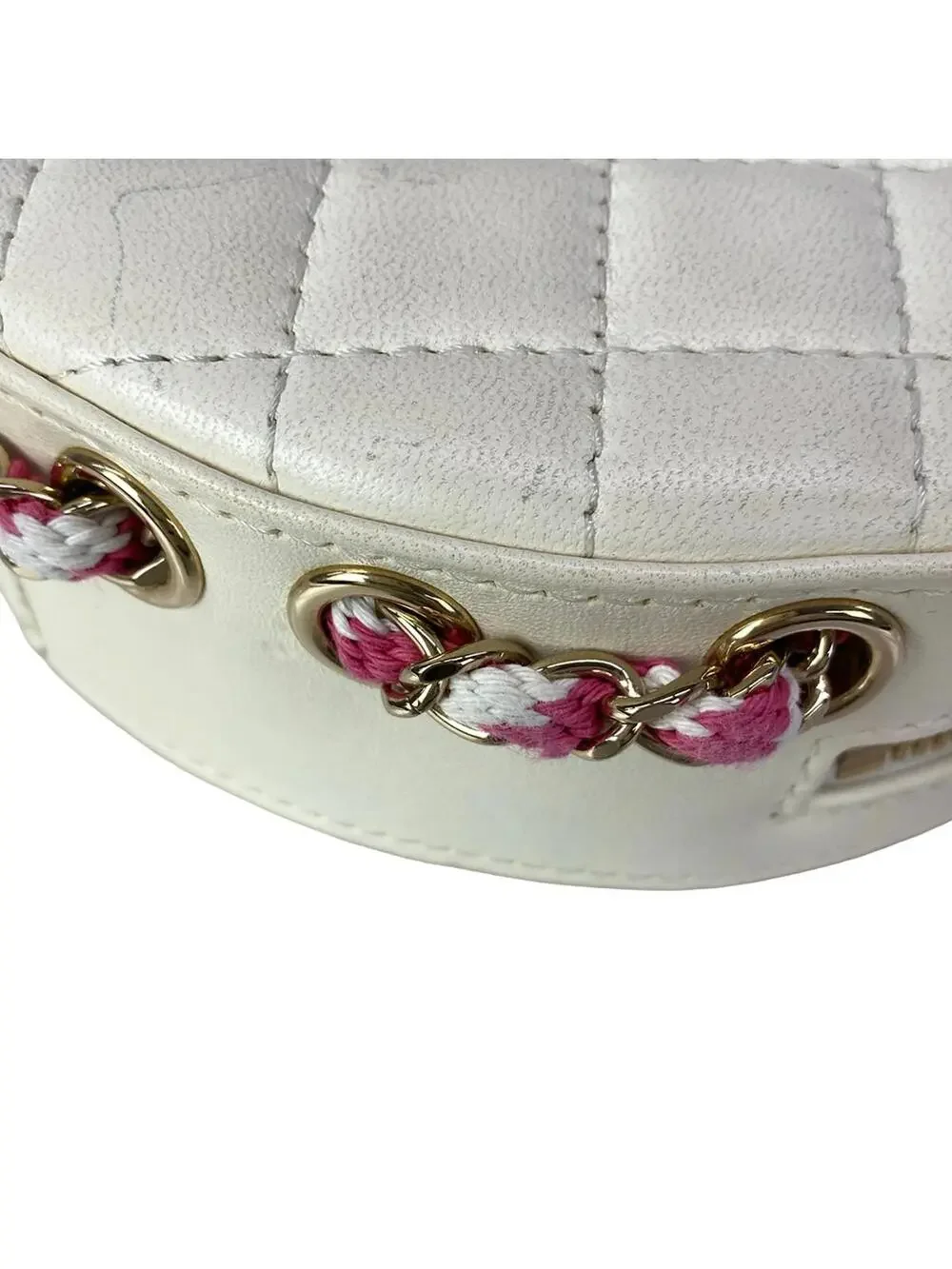 Chanel Cream Pink Clear Lambskin Vinyl #305537C22B